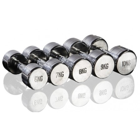 Гантели хромированые от 1 до 10 кг. Stein DB3002